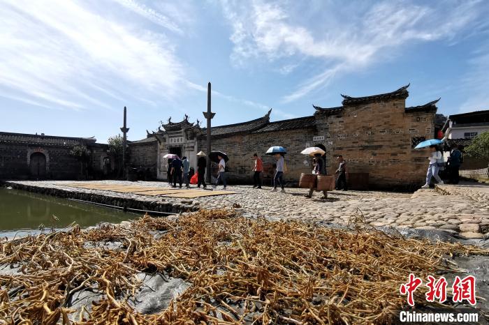 培田村古村落吸引不少游人前來(lái)參觀。　張金川 攝