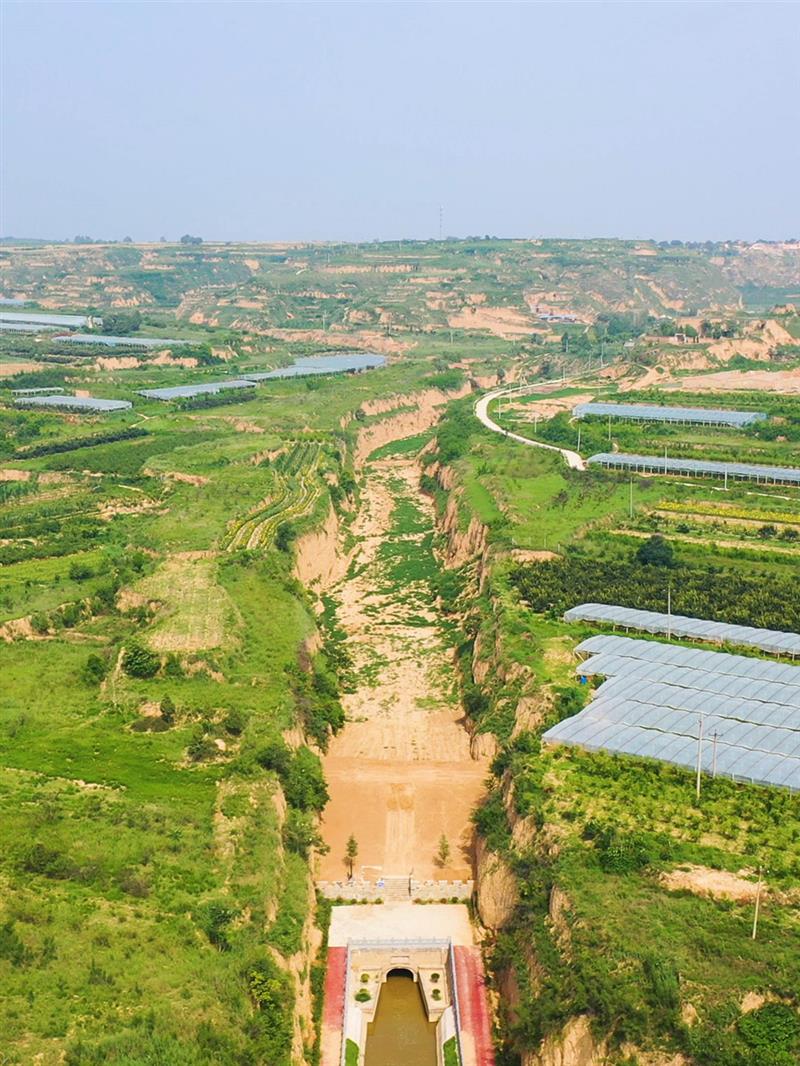 這是入選2020年度世界灌溉工程遺產(chǎn)名錄的龍首渠引洛古灌區(qū)（12月1日攝）。新華社發(fā)（中國國家灌排委員會供圖）