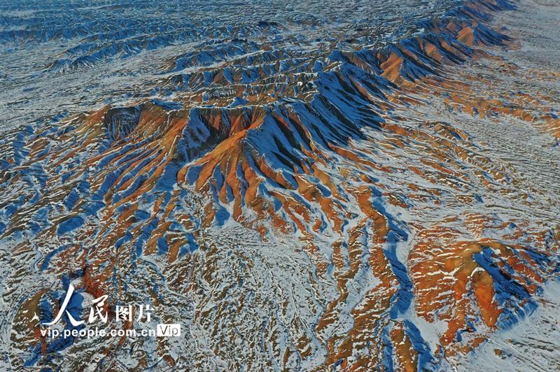 甘肅高臺(tái)：雪映丹霞【4】