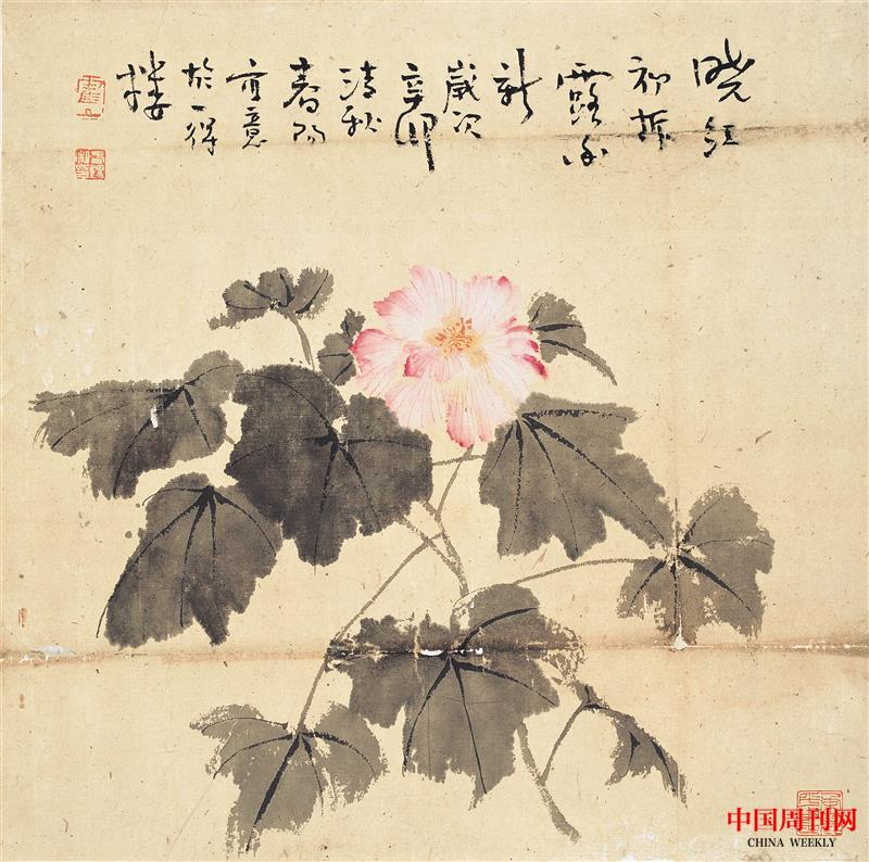 2011年 曉紅初折露香新54X54.jpg