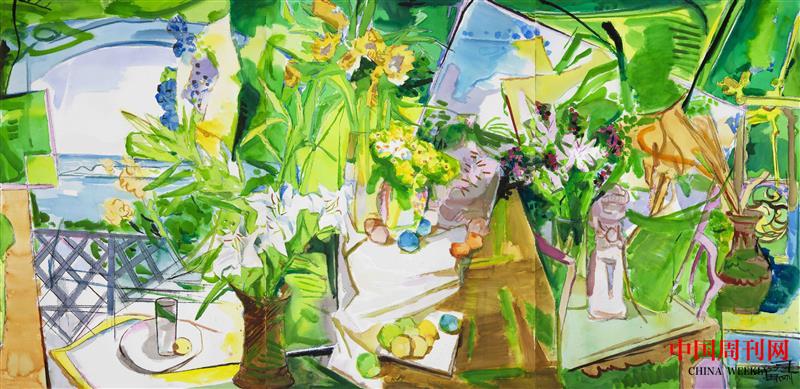 周剛水彩畫(huà)里的“乾坤”